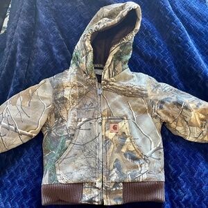 Carhartt Boys' Active Jac Flannel Quilt Lined Jacket Coat